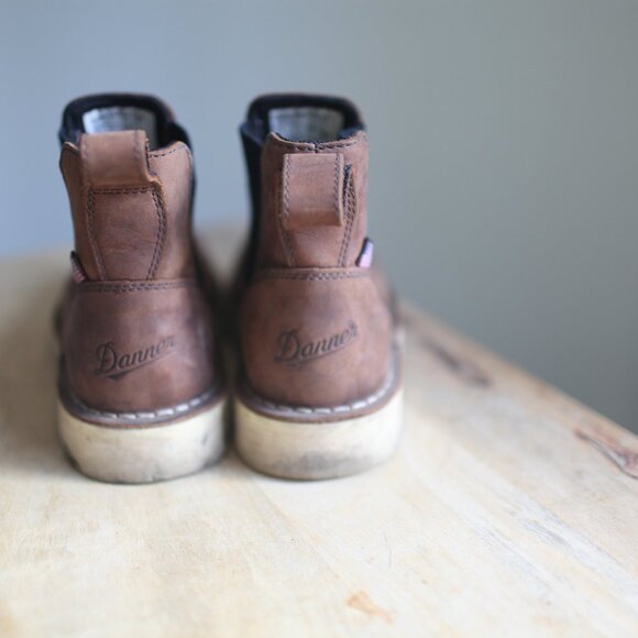 DANNER Bull Run chelsea leather ankle boots womens US 9.5 pull on - Picture 7 of 7